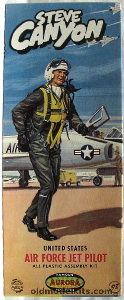 Aurora 1/8 Steve Canyon United States Air Force Jet Pilot, 409-98 plastic model kit